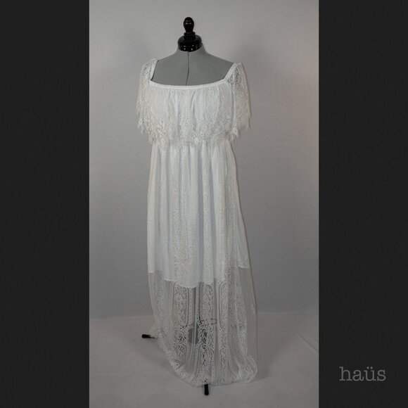 Holipick Dresses & Skirts - Holipick Lace Off Shoulder Maxi